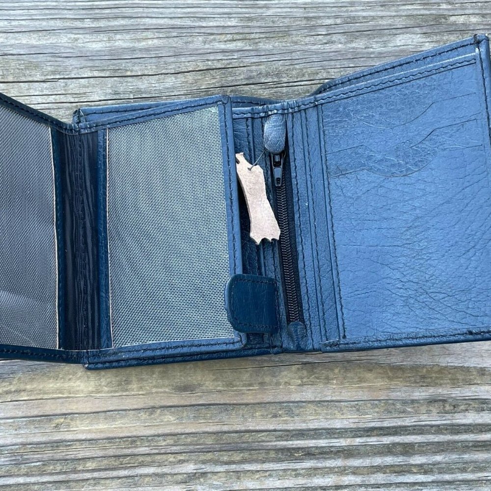 Handmade Wallet Handmade Men Card Holder Purse Genuine Leather Bi fold Wallet - Picture 12 of 12